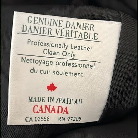 DANIER Lined Black Leather Straight Leg Side Zipper Pants‎ Size 4 - Picture 13 of 15